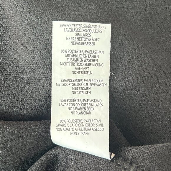 Boohoo Chic Windowpane Belted Blazer Black/White – Women's Large - Picture 10 of 10